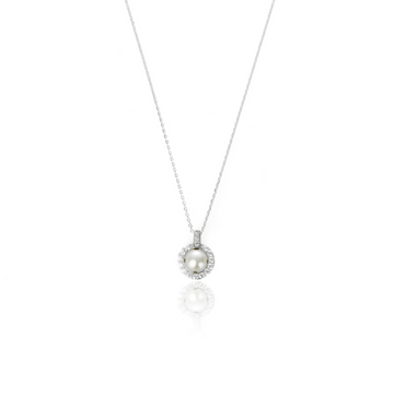 OCEANS TASMAN FRESHWATER PEARL PENDANT SILVER