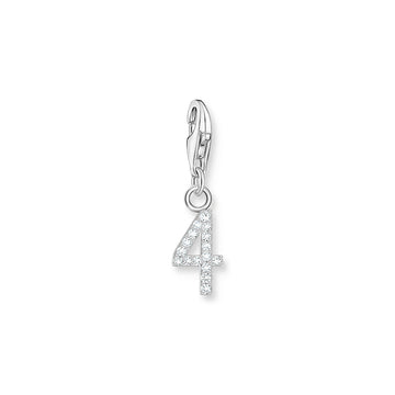 THOMAS SABO Charm Pendant Number "4" Silver
