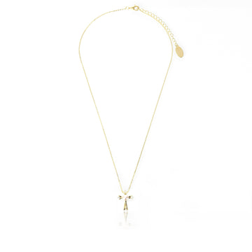 OCEANS FRESWATER PEARL CROSS GOLD