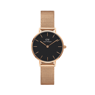 Daniel Wellington Petite 32 Melrose Rose Gold & Black Watch