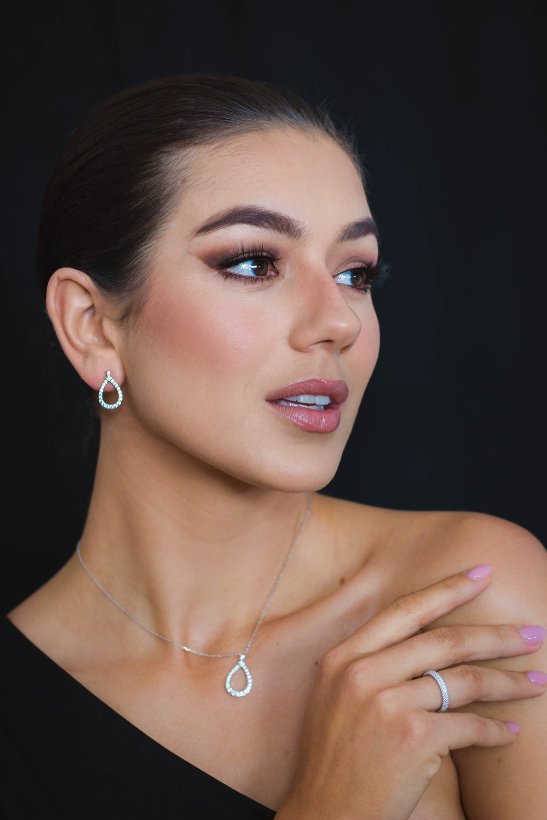 GODDESS PAVE RING SILVER