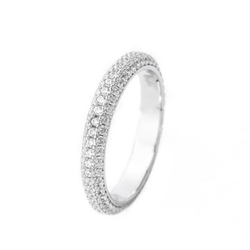 GODDESS PAVE RING SILVER