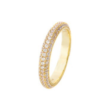 GODDESS PAVE RING GOLD