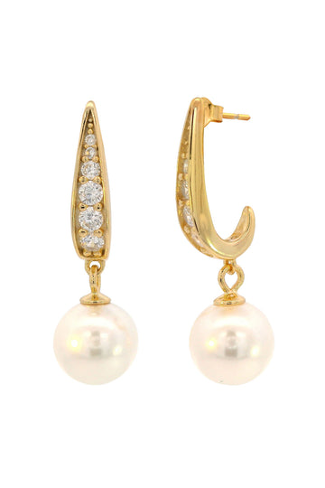 ADAGIO SERENE SHINE PEARL EARRINGS GOLD