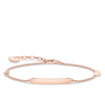 Thomas Sabo Bracelet Classic With Heart & Infinity Rose Gold