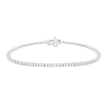 Diamond Tennis Bracelet with 1.00ct Diamonds in 9K White Gold
