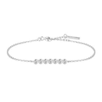 Ania Haie Silver Bezel Set Bracelet