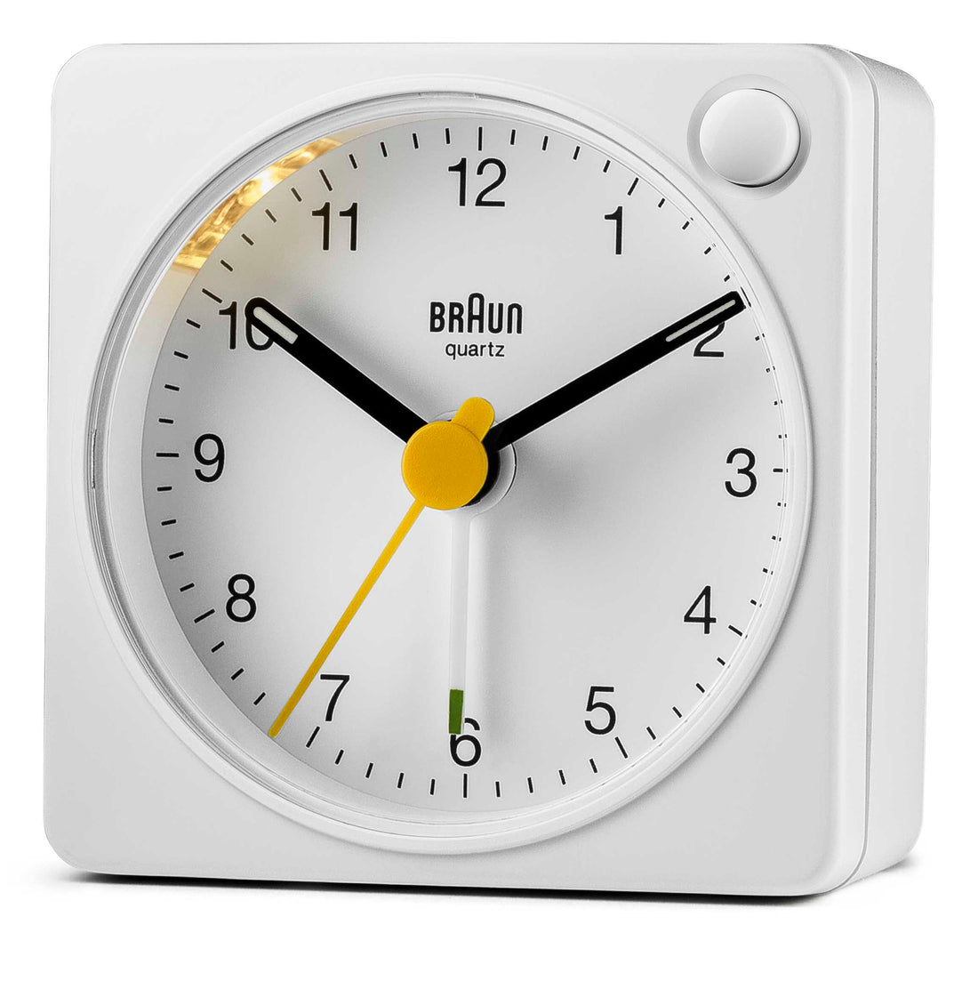 Braun Classic Travel Analogue Alarm Clock White