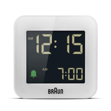 Braun Digital Travel Alarm Clock White
