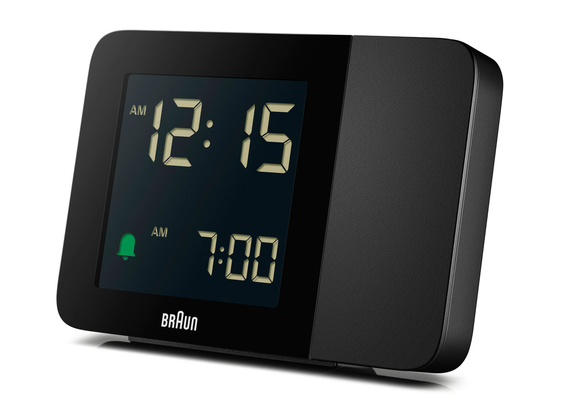 Braun Black Digital Projection Alarm Clock