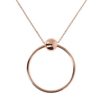 Bronzallure Circle Necklace with Ball Golden Rosè