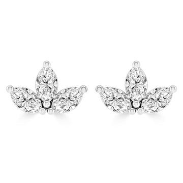 0.18ct HI I1 Diamond Earrings in 9K White Gold