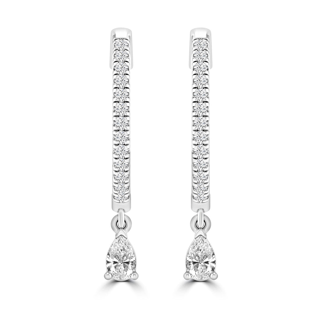 0.33ct HI I1 Diamond Earrings in 9K White Gold