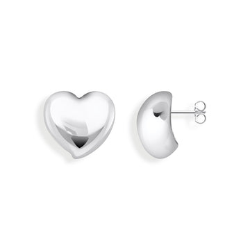 THOMAS SABO Ear studs in heart-shape silver