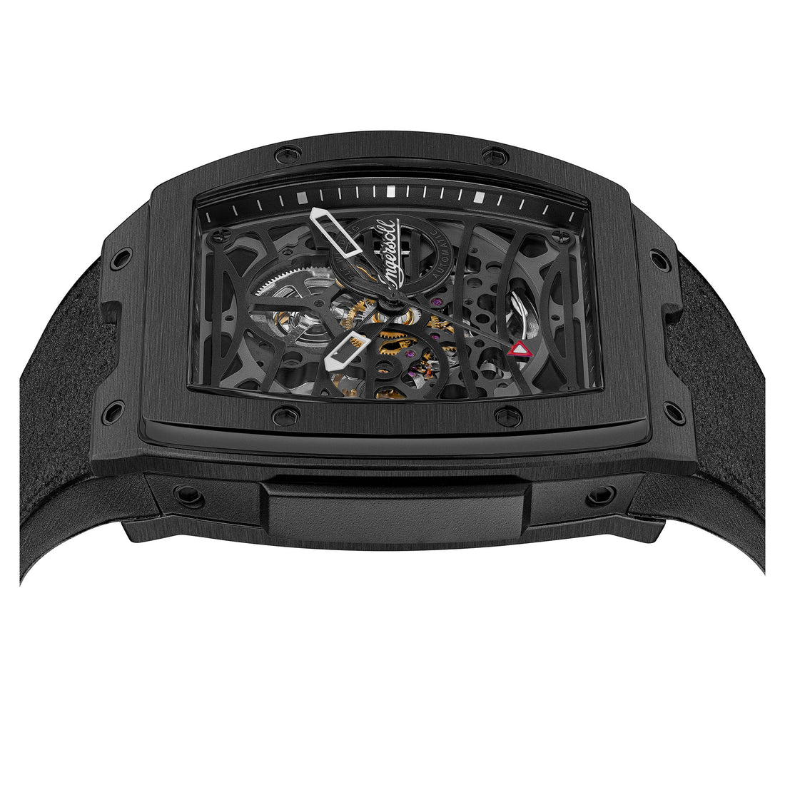 Ingersoll Challenger 44.6mm Black Dial and Black Alcantara Strap Watch