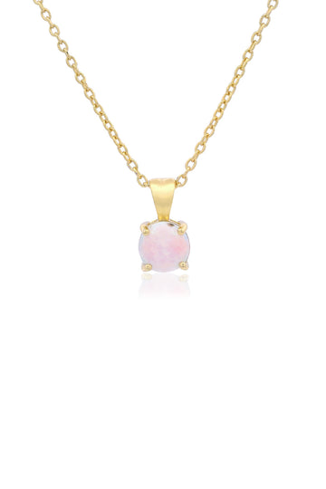 GEORGINI WISTERIA CREATED OPAL PENDANT GOLD