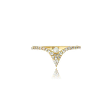 OCEANS SCARBOROUGH FRESHWATER PEARL RING GOLD