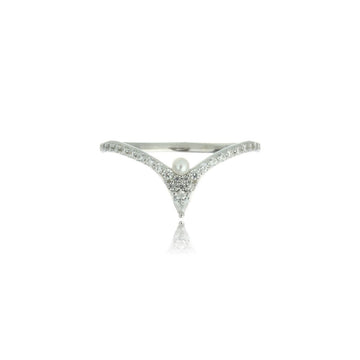 OCEANS SCARBOROUGH FRESHWATER PEARL RING SILVER