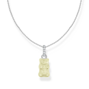 THOMAS SABO Necklace with white goldbears pendant and zirconia