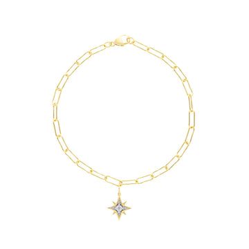0.01ct Lab Grown Diamond 17-19cm Bracelet in 9K Yellow Gold