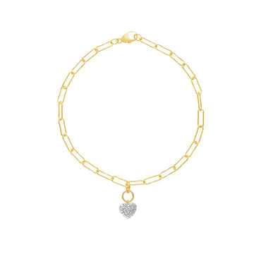 0.02ct Lab Grown Diamond 17-19cm Bracelet in 9K Yellow Gold