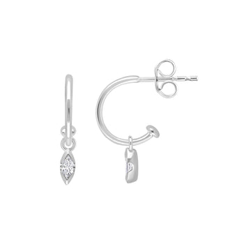 0.2ct Lab Grown Diamond Earrings in 9K White Gold