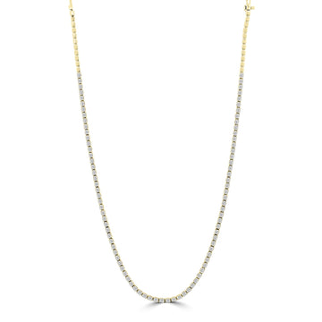8.00ct Lab Grown Diamond Necklace in 18K Yellow Gold