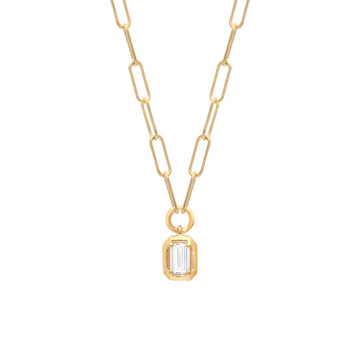 0.5ct Lab Grown Diamond Necklace in 9K Yellow Gold