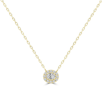 0.78ct Lab Grown Diamond Necklace in 18K Yellow Gold
