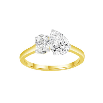 1.25ct Lab Grown Diamond Ring in 9K Yellow Gold