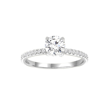 1.14ct Lab Grown Diamond Ring in 9K White Gold