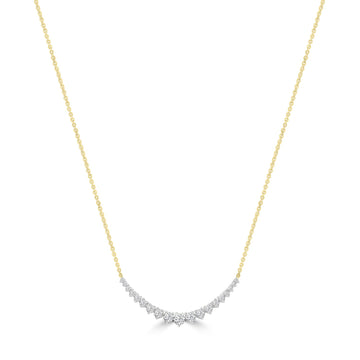 Diamond Necklace with 0.50ct Diamonds in 9K Yellow Gold