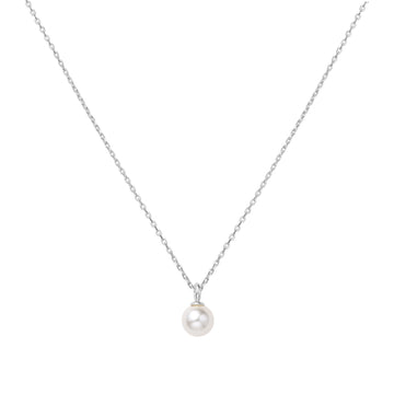 Ania Haie Silver Pearl Drop Pendant Necklace
