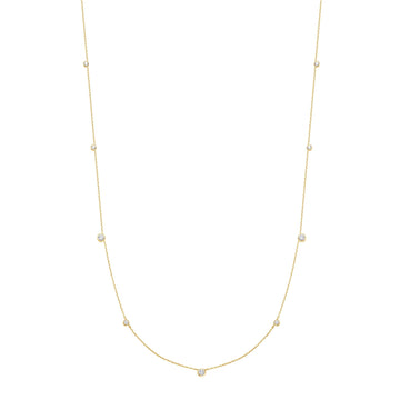 Ania Haie Gold Bezel Cubic Zirconia Station Necklace