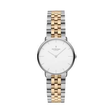Nordgreen Native 28mm Two Tone Bracelet Watch