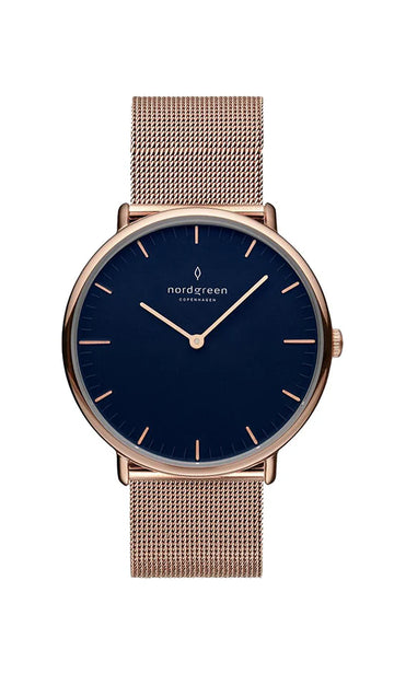 Nordgreen Native 32mm Rosegold Mesh Strap Watch