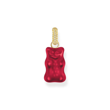 THOMAS SABO Large pendant with red goldbears and zirconia