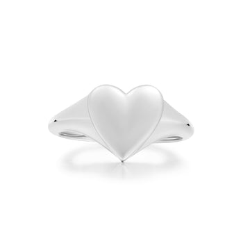 Ania Haie Silver Love Signet Ring