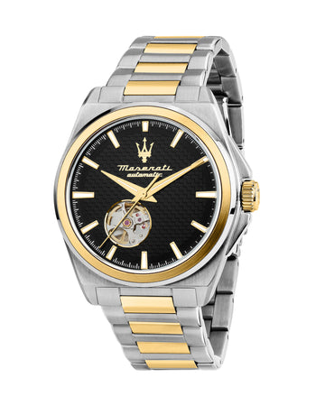 Maserati Velocita 41mm Automatic Black Dial Two Tone Stainless Steel Strap Watch
