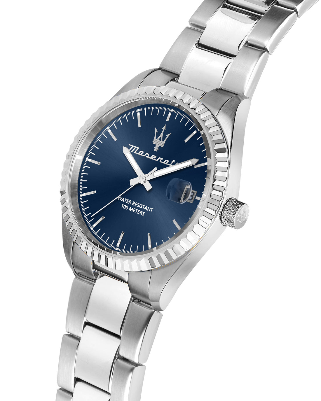 Maserati Competizione 43mm Silver Stainless Steel Watch