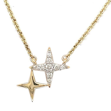 Diamond 40-45 cm Necklace with 0.06ct Diamond in 9K Yellow Gold