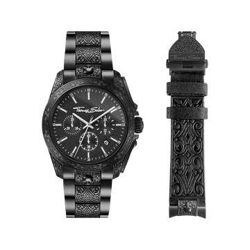 Thomas Sabo Men's watch Rebel at heart Chronograph black