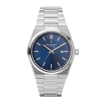 Nordgreen Succession 41mm Navy Dial Stainless Steel Strap Watch