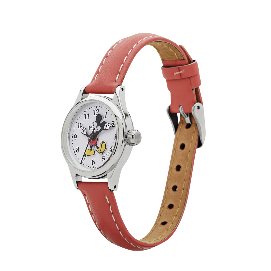 Disney Petite Mickey Pink Leather Watch