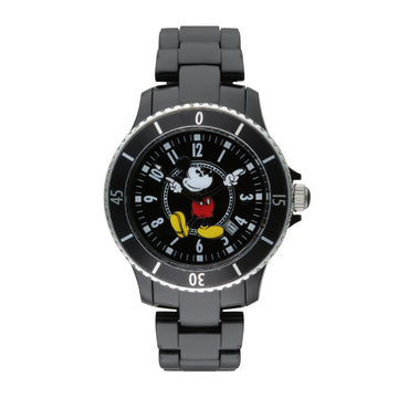 Disney Mickey Sports 40mm Black Dial Black Stainless Steel Watch