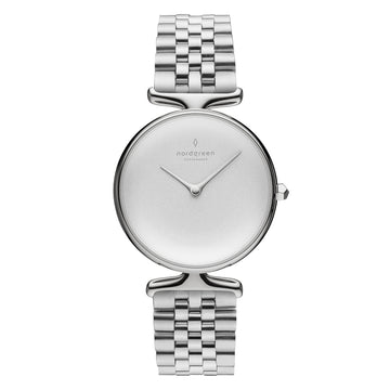 Nordgreen Unika Silver Link Bracelet 32mm Watch