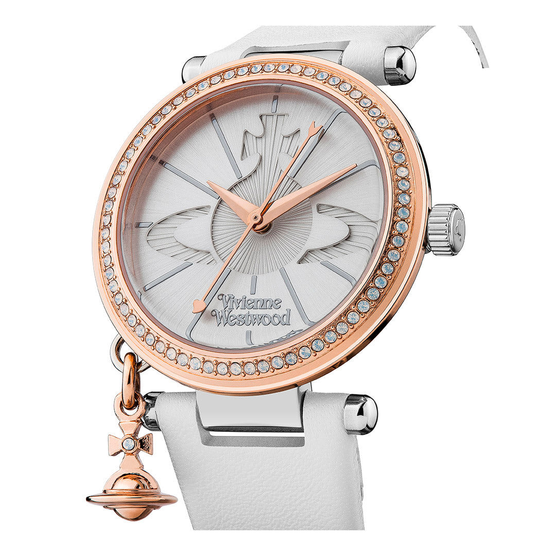 Vivienne Westwood Orb Pastelle Watch White Gold