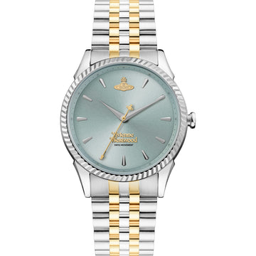 Vivienne Westwood Seymore Green Dial Two Tone Strap Watch