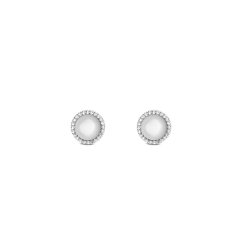 Daniel Wellington Audrey Earrings Mother of Pearl Silver