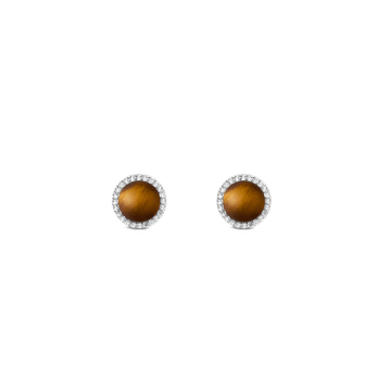 Daniel Wellington Audrey Earrings Tiger Eye Silver